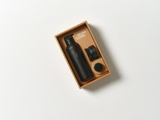 Ocean Bottle 3-i-1 Gavesæt - Obsidian Black